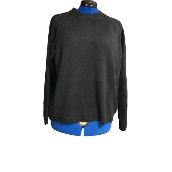 VINCE CAMUTO Women’s Black Crew Neck Sweater Size XX Large NEW WITH TAGS - Picture 1 of 8